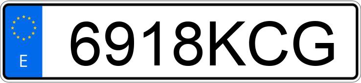 Numer rejestracyjny 6918KCG posiada FORD ECOSPORT