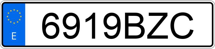 Numer rejestracyjny 6919BZC posiada SKODA OCTAVIA