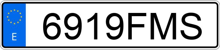 Numer rejestracyjny 6919FMS posiada CITROEN BERLINGO