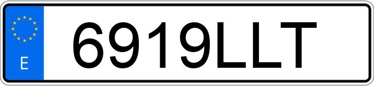 Numer rejestracyjny 6919LLT posiada RENAULT CLIO