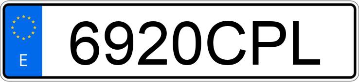 Numer rejestracyjny 6920CPL posiada VOLKSWAGEN BORA