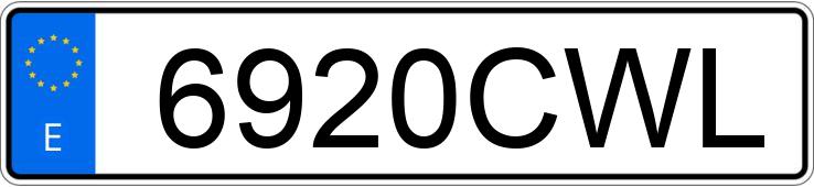 Numer rejestracyjny 6920CWL posiada OPEL VIVARO