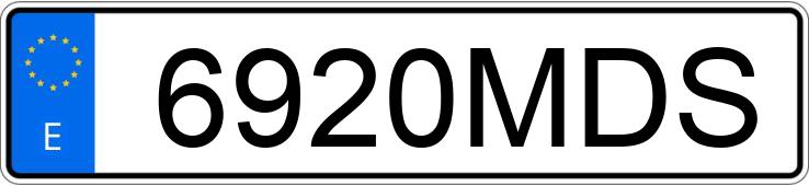 Numer rejestracyjny 6920MDS posiada RENAULT MEGANE SPORT TOURER