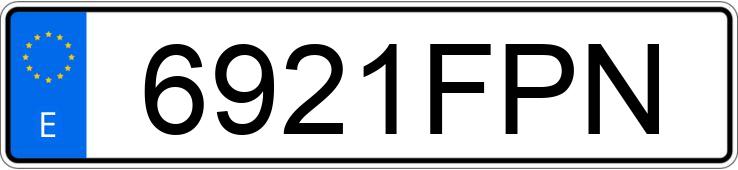 Numer rejestracyjny 6921FPN posiada OPEL ASTRA