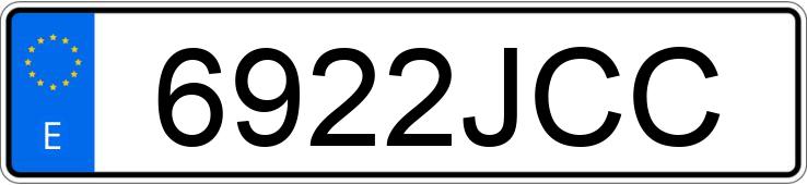 Numer rejestracyjny 6922JCC posiada OPEL CORSA