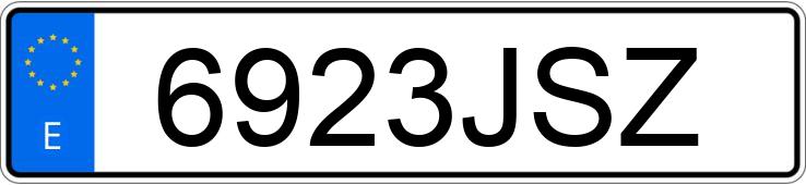 Numer rejestracyjny 6923JSZ posiada FORD KUGA