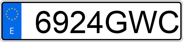 Numer rejestracyjny 6924GWC posiada PEUGEOT 308 Numer rejestracyjny 6924GWC posiada PEUGEOT 308