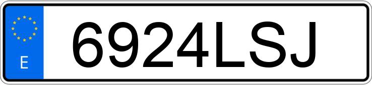 Numer rejestracyjny 6924LSJ posiada SEAT IBIZA Numer rejestracyjny 6924LSJ posiada SEAT IBIZA