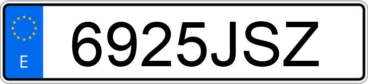 Numer rejestracyjny 6925JSZ posiada FORD KA+