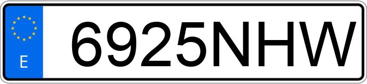 Numer rejestracyjny 6925NHW posiada JEEP AVENGER