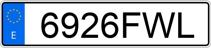 Numer rejestracyjny 6926FWL posiada HONDA ACCORD Numer rejestracyjny 6926FWL posiada HONDA ACCORD