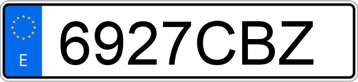 Numer rejestracyjny 6927CBZ posiada FORD FIESTA