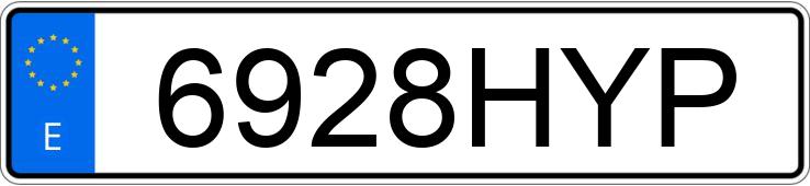 Numer rejestracyjny 6928HYP posiada BMW X5