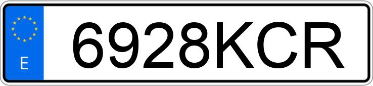 Numer rejestracyjny 6928KCR posiada VOLKSWAGEN GOLF Numer rejestracyjny 6928KCR posiada VOLKSWAGEN GOLF