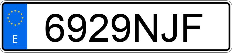 Numer rejestracyjny 6929NJF posiada BMW SERIE 3