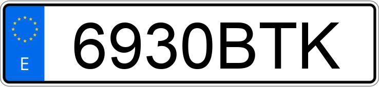 Numer rejestracyjny 6930BTK posiada CITROEN SAXO