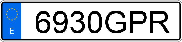 Numer rejestracyjny 6930GPR posiada FIAT PUNTO