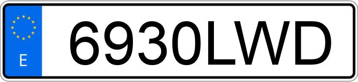 Numer rejestracyjny 6930LWD posiada TOYOTA COROLLA Numer rejestracyjny 6930LWD posiada TOYOTA COROLLA