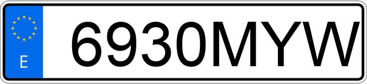 Numer rejestracyjny 6930MYW posiada SEAT IBIZA
