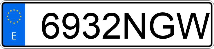 Numer rejestracyjny 6932NGW posiada SEAT LEON Numer rejestracyjny 6932NGW posiada SEAT LEON