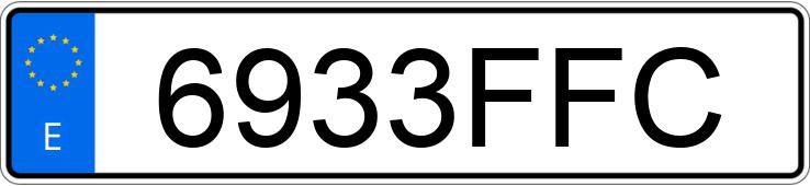 Numer rejestracyjny 6933FFC posiada RENAULT CLIO