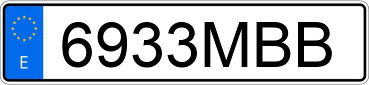 Numer rejestracyjny 6933MBB posiada BMW SERIE 5