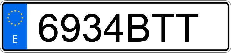 Numer rejestracyjny 6934BTT posiada SKODA OCTAVIA Numer rejestracyjny 6934BTT posiada SKODA OCTAVIA