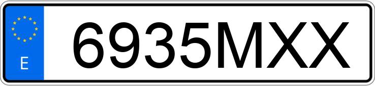 Numer rejestracyjny 6935MXX posiada FORD KUGA