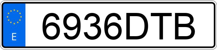 Numer rejestracyjny 6936DTB posiada FORD FIESTA