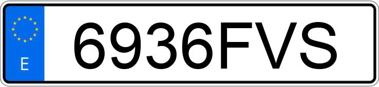 Numer rejestracyjny 6936FVS posiada RENAULT GRAND KANGOO