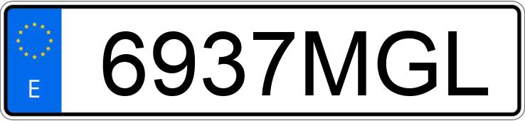 Numer rejestracyjny 6937MGL posiada CITROEN C4