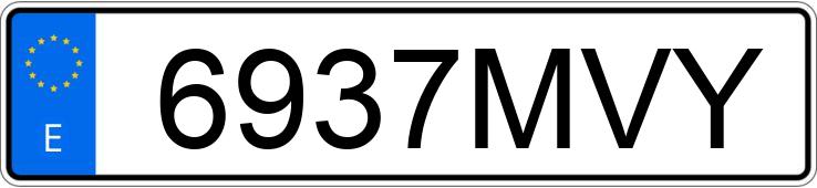 Numer rejestracyjny 6937MVY posiada VOLKSWAGEN TAIGO