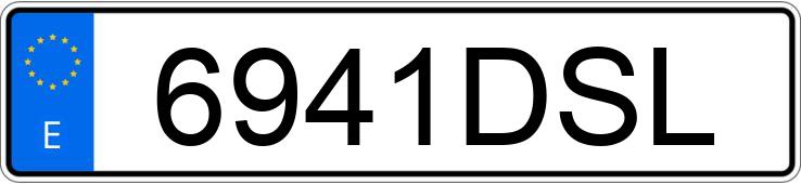 Numer rejestracyjny 6941DSL posiada RENAULT MEGANE