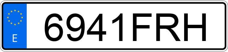 Numer rejestracyjny 6941FRH posiada RENAULT CLIO