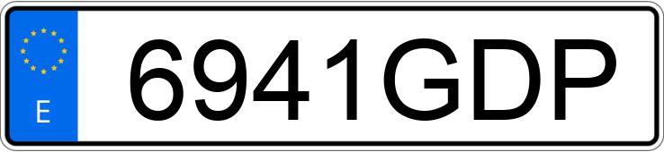 Numer rejestracyjny 6941GDP posiada RENAULT MEGANE