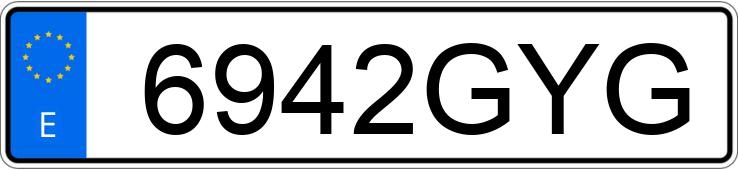 Numer rejestracyjny 6942GYG posiada FIAT DUCATO