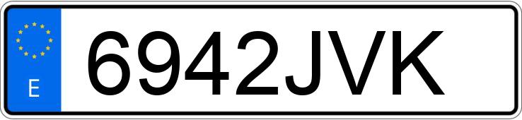 Numer rejestracyjny 6942JVK posiada TOYOTA RAV4