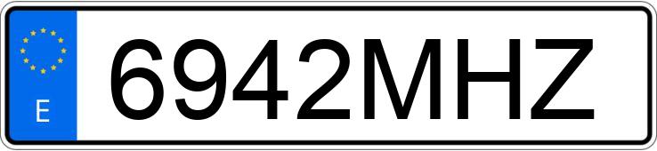 Numer rejestracyjny 6942MHZ posiada MG HS Numer rejestracyjny 6942MHZ posiada MG HS
