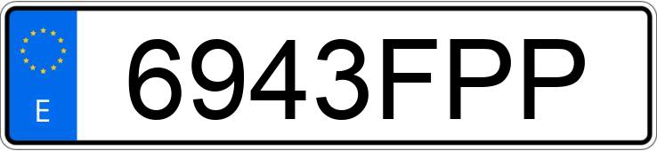 Numer rejestracyjny 6943FPP posiada MERCEDES CLK (208-209)