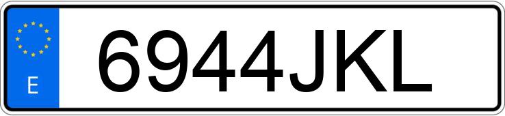Numer rejestracyjny 6944JKL posiada TOYOTA AURIS