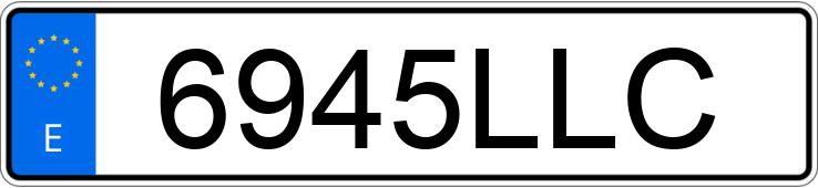 Numer rejestracyjny 6945LLC posiada DACIA LODGY Numer rejestracyjny 6945LLC posiada DACIA LODGY