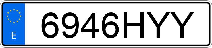 Numer rejestracyjny 6946HYY posiada BMW SERIE 1