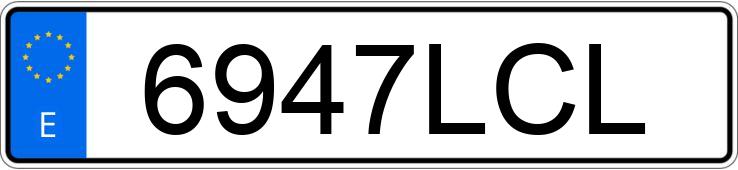 Numer rejestracyjny 6947LCL posiada SEAT LEON