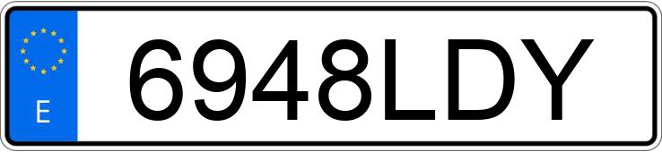 Numer rejestracyjny 6948LDY posiada BMW SERIE 5 Numer rejestracyjny 6948LDY posiada BMW SERIE 5