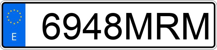 Numer rejestracyjny 6948MRM posiada KIA SPORTAGE