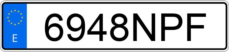 Numer rejestracyjny 6948NPF posiada MERCEDES CLA (118)