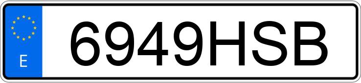 Numer rejestracyjny 6949HSB posiada FIAT PUNTO