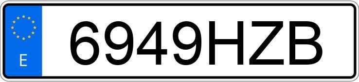 Numer rejestracyjny 6949HZB posiada BMW X3 Numer rejestracyjny 6949HZB posiada BMW X3