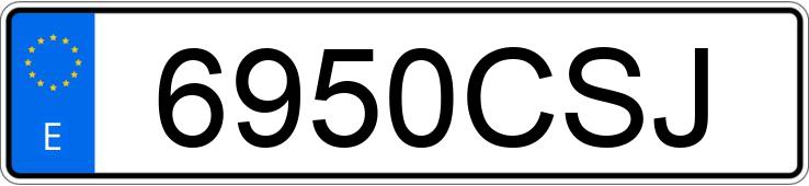 Numer rejestracyjny 6950CSJ posiada MERCEDES S (220-221) 320 CDI