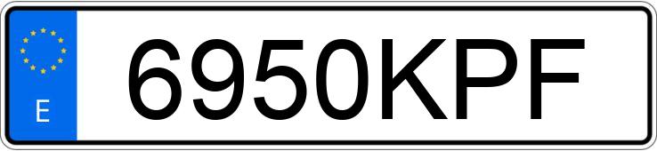 Numer rejestracyjny 6950KPF posiada HONDA FORZA